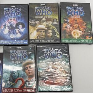 Doctor Who DVD Lot Sylvester McCoy Years 1987-1989 5 Titles New Sealed Multi
